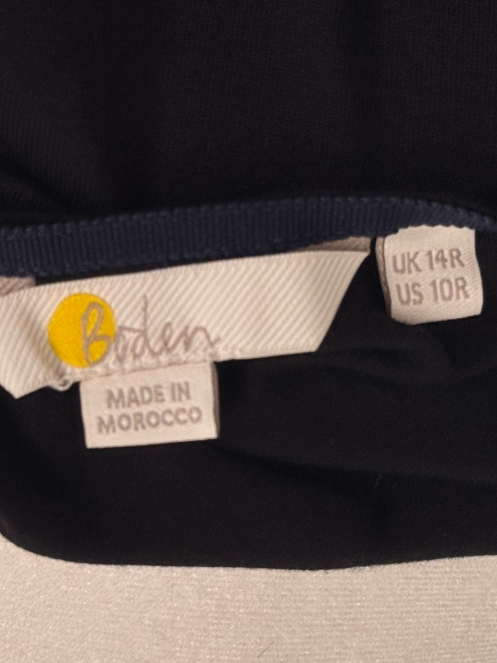 Boden Black Amelie Jersey Midi Dress - Size 10 - Picture 6 of 6